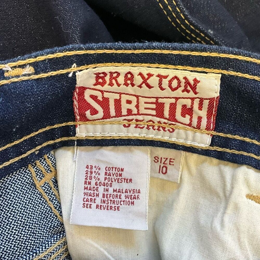 Vintage Braxton Women’s Size 10 Blue Denim Stretch Jeans 31” Inseam - Picture 10 of 12